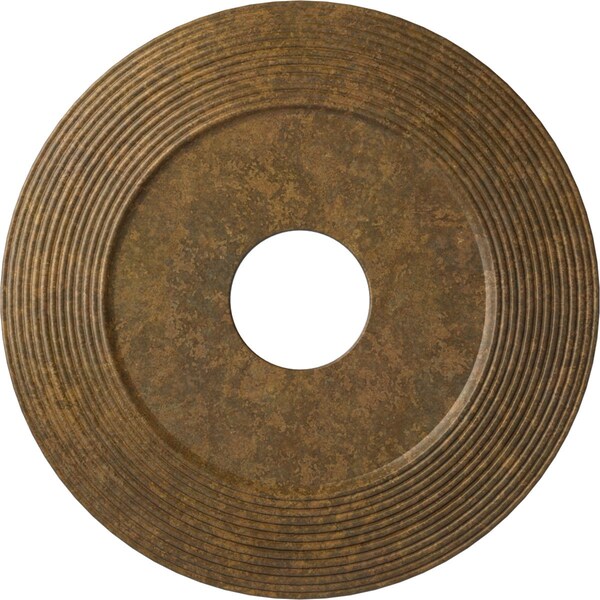 Ekena Millwork Adonis Ceiling Medallion (Fits Canopies up to 10 1/4"), 16 1/8"OD x 3 5/8"ID x 1"P, Rubbed Bronze CM16ADRZS - main